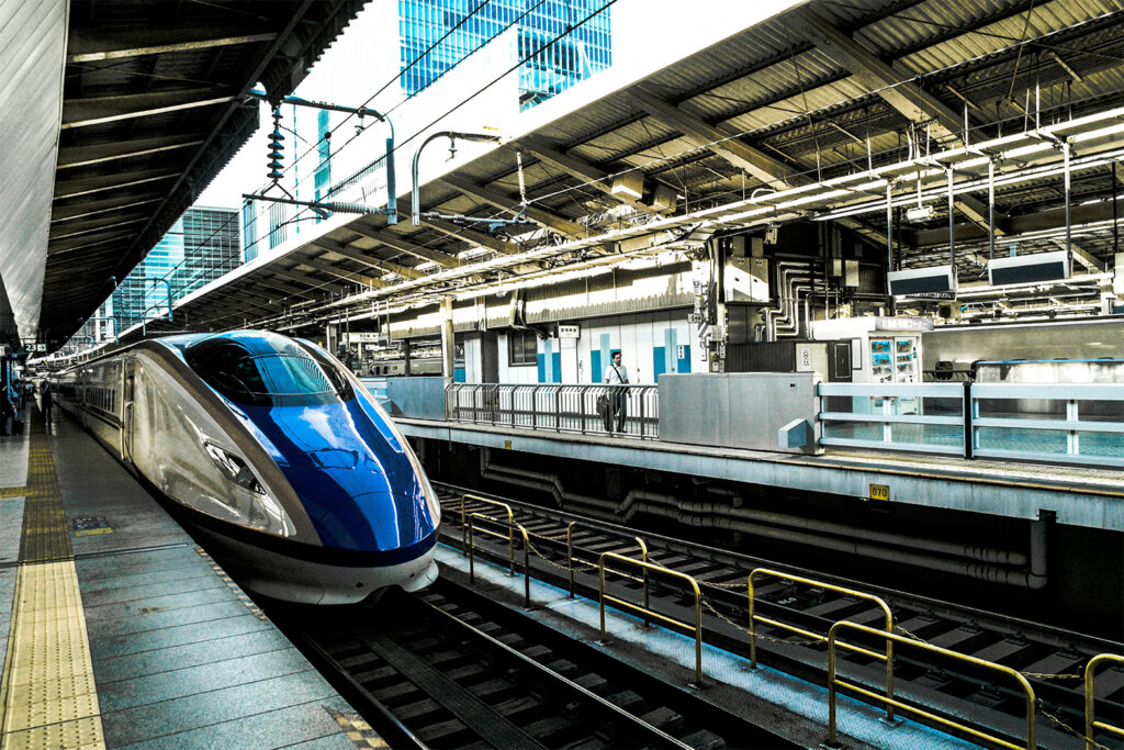 JR East Shinkansen, one of the best ways to get to Hakuba