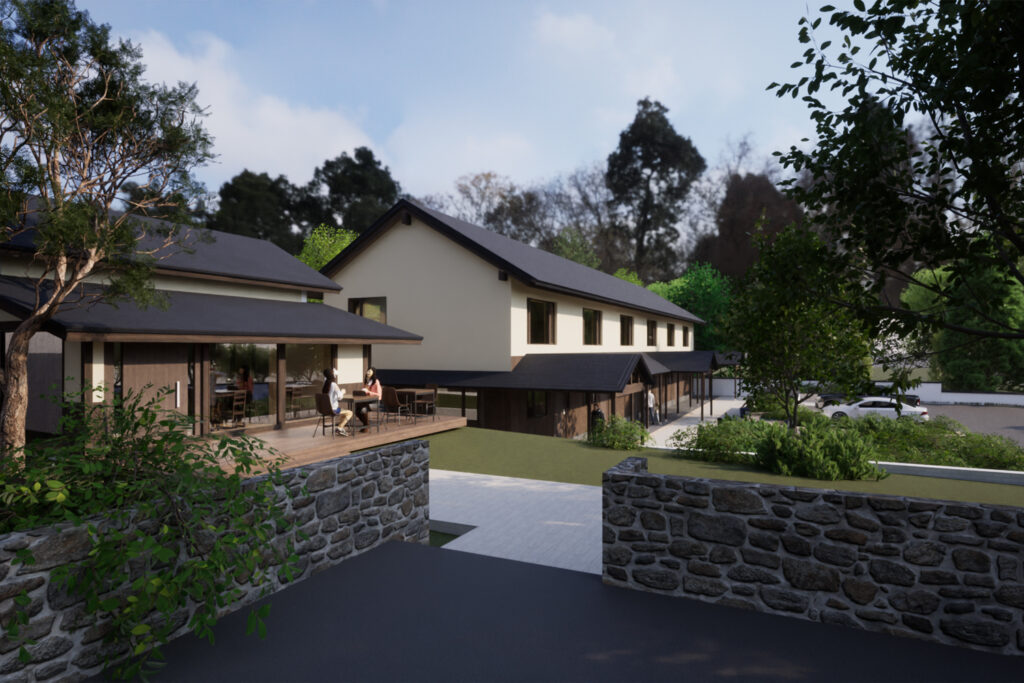 An image of External CGI renders of newly developed Iwatake Terrace Rentals.