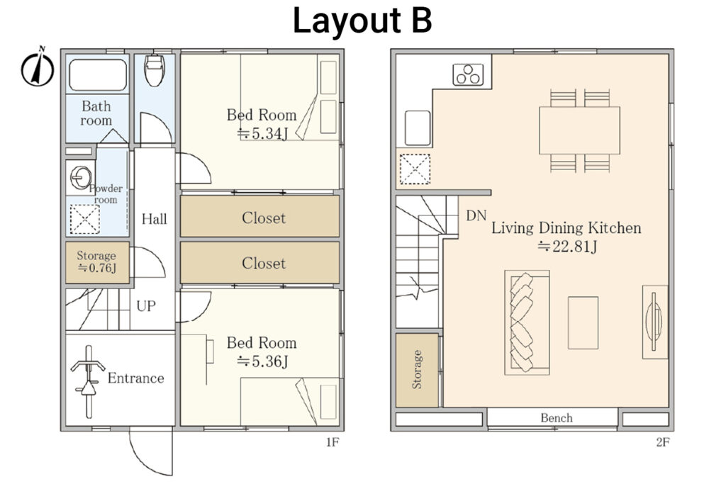 Iwatake Terrace Rental Property Floor Plan B